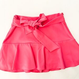 Zara Hot Pink Bow Mini Skirt